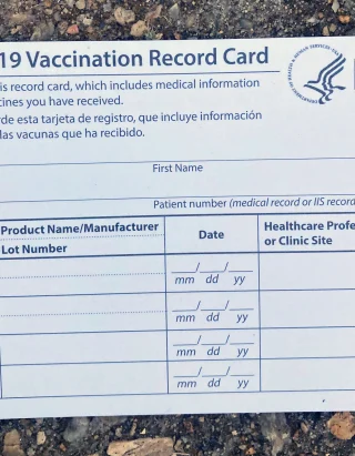 Buy COVID-19 vaccination card online